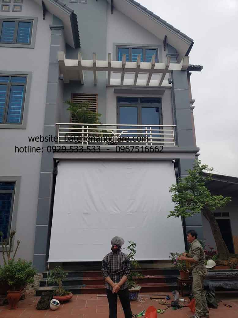 bạt che nắng mưa ban công tự cuốn tại quốc oai