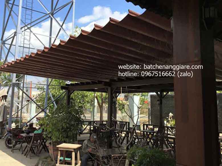 bạt xếp lớp lượn sóng che nắng mưa tại Tỉnh Nghệ An