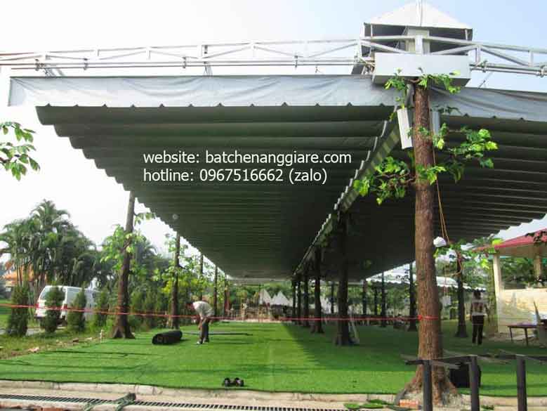 bạt xếp lớp lượn sóng che nắng mưa tại Tỉnh Nghệ An