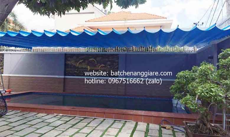 bạt xếp lớp lượn sóng che nắng mưa tại Tỉnh Nghệ An